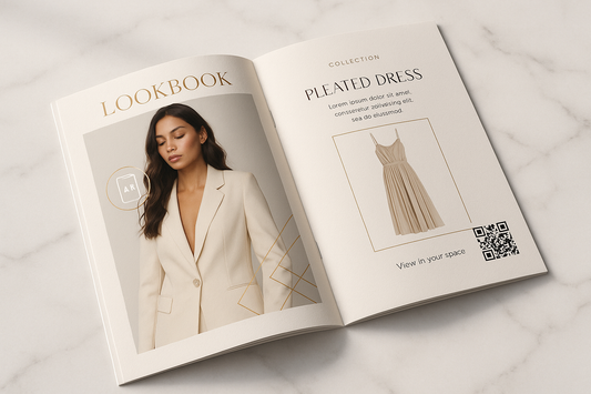 help me create a mockup for a lookbook with this descritionVisually-driven, interactive catalogs designed to showcase your products or portfolio with style. Ideal for fashion, beauty, and lifestyle brands looking to make a statement.